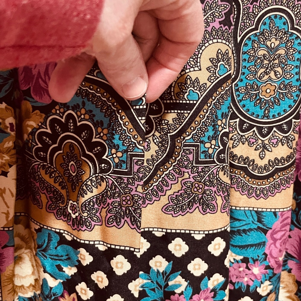 Vintage Koret‎ Petites Women's Skirt Size 10 Petite Paisley and Floral - Picture 9 of 15